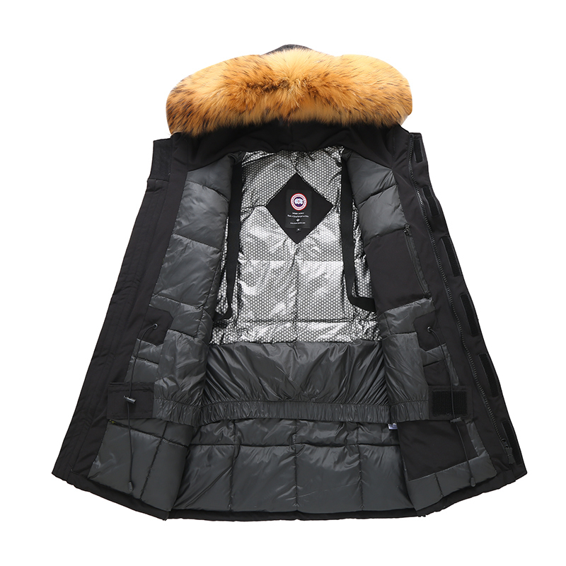 跨境冬季新款羽绒服男女大鹅高版本男女加厚毛领连帽派克外套P200，男装羽绒服，星座1210A