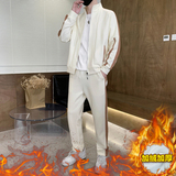 60%棉40%聚酯纤维运动套开衫卫衣外套两件套男TZ015-P95加绒P115，男装T恤，星座1210A