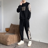 青少年春秋卫衣套装男生初中高中学生帅气ins男运动套装tz035-P70，男装休闲套装，星座1210A
