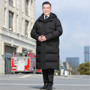 2025年90%白鸭绒羽绒服长款压胶加厚保暖外套男士P260368元图片
