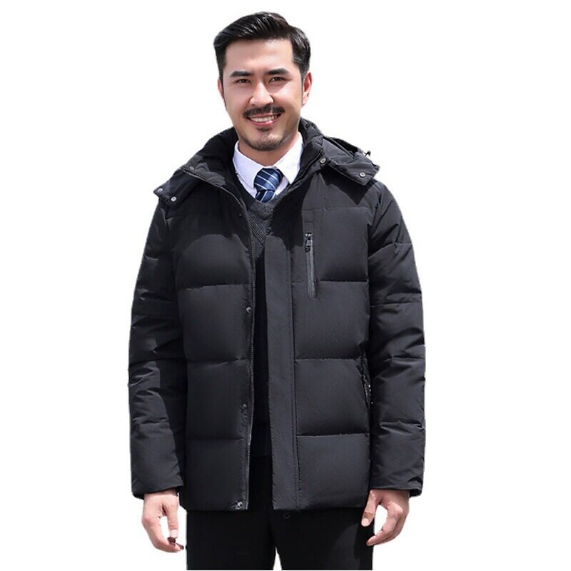 中老年冬季新款羽绒服男保暖爸爸装羽绒服抗寒户外连帽yr012-P120,男装羽绒服,星座1210A