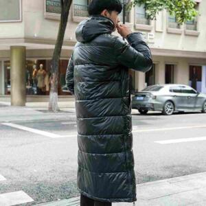 北电同款校服团体服队服定制款可二开长款亮面棉衣潮my30-P110图片