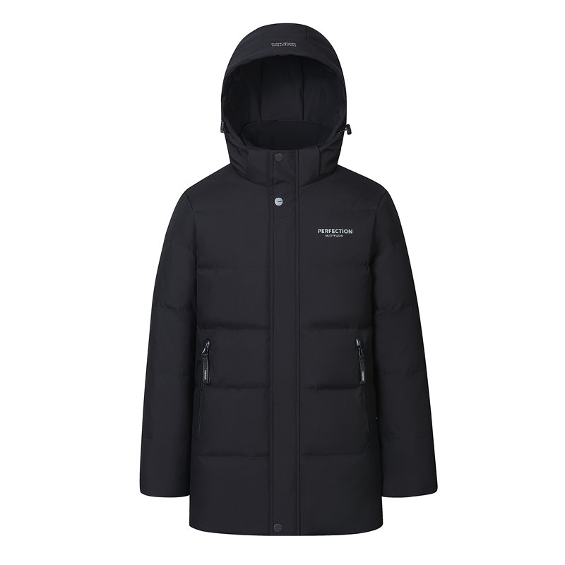 2023中长款中老年加厚羽绒服男冬季新款商务休闲连帽外套H25-P150，男装羽绒服，星座1210A