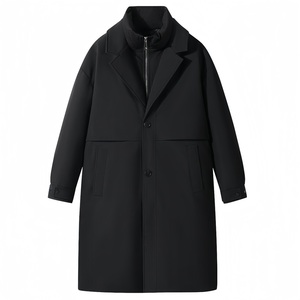 潮牌新标鹅绒羽绒服风衣大衣中长款韩版英伦男女外套db269-P190，男装风衣，星座1210A