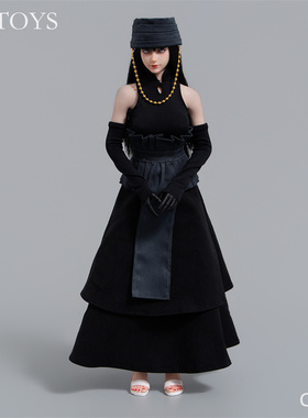 预售定金 CDTOYS 1/6 日向雏田黑色婚纱 CD105 COS配件包