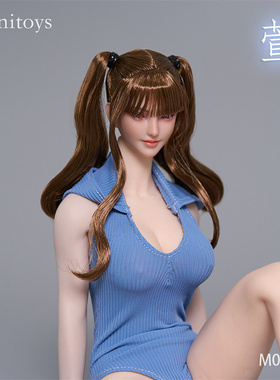 预售定金Iminitoys 1/6女兵人 萱 M027 萝莉少女美女可动眼球头雕