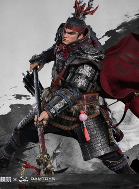 预售定金融幻模玩 DAMTOYS 1/12 英雄赋 张飞 吕布 关羽 可动人偶