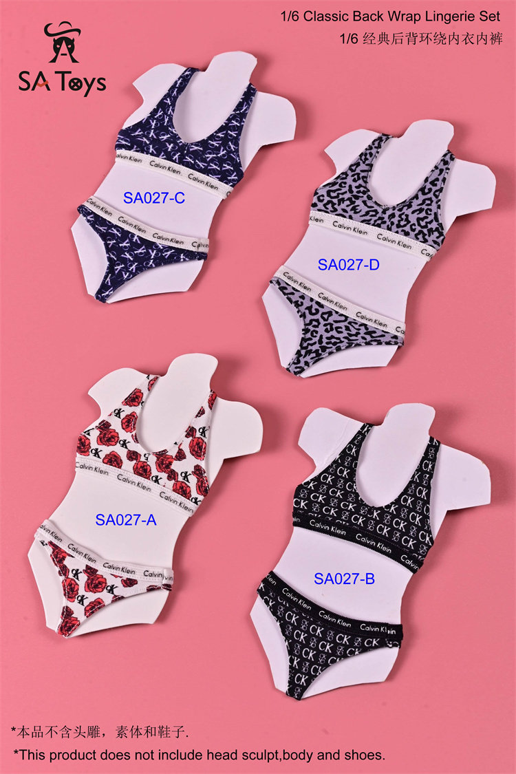 现货 satoys sa027 1/6女兵人 经典多色环绕内衣裤 适合tbl人偶