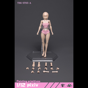 现货 86TOYS & 龙山金属 1/12比例 半包胶肥臀女素体