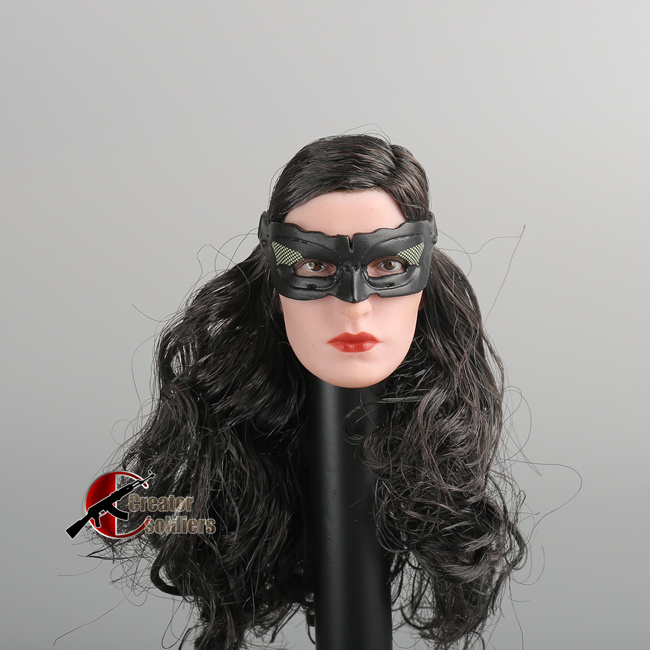 女兵人蝙蝠侠猫女头雕眼罩现货