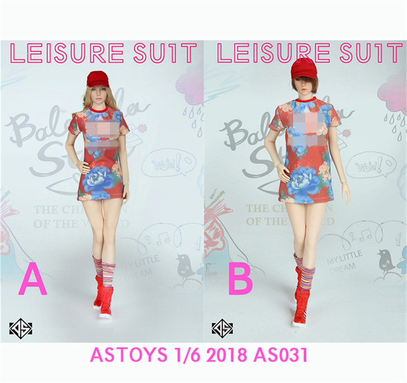 ASTOYS 1/6 AS031 潮流休闲运动 修身版 宽松版 连衣套装 促销