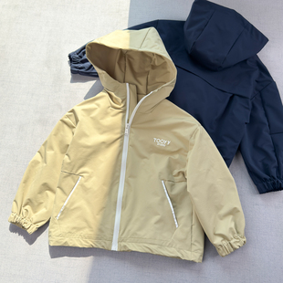 男童春秋户外连帽风衣拉链夹克衫 轻软透气 外套 新款 春季