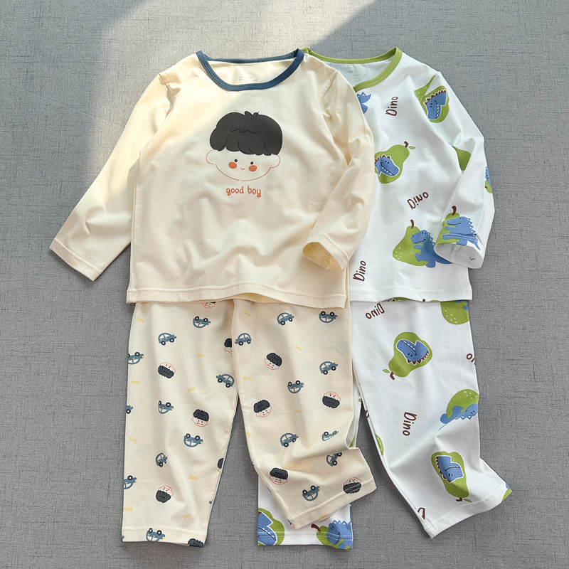 A类薄棉春夏儿童家居服套装