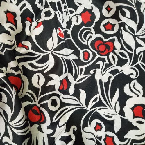 清仓亏甩 印花仿真丝缎零料 印花面料