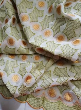 刺绣面料仅一块桌帘服装面料
