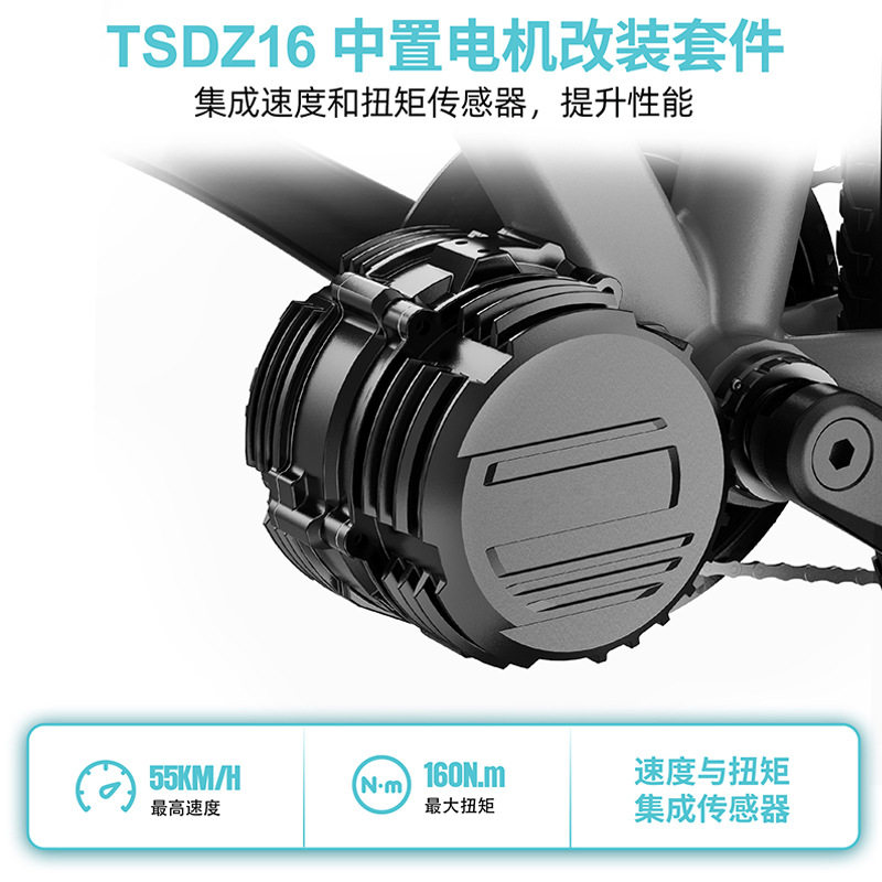 TSDZ16自行车力矩中置电机套件单车公路山地车改装电动助力车配件