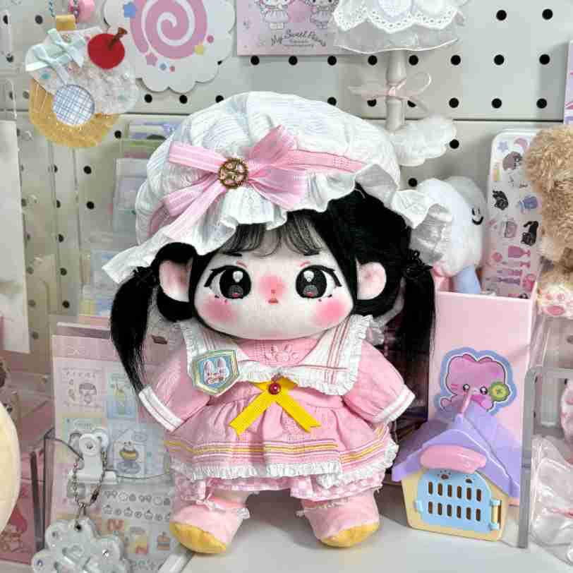 现货批发棉花娃娃小红豆20CM可换装裸娃无属性有骨架明星公仔玩偶