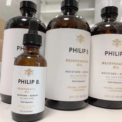 现货！美国Philip B赋活调理精华油护发精油 回春油 60ml/480ml