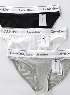 CK内衣女柔软莫代尔棉宽logo腰围透气运动内裤F3787