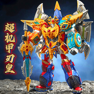 钢铁飞龙4之时空战记5合体超机甲刃皇变形机器人金刚儿童玩具男孩