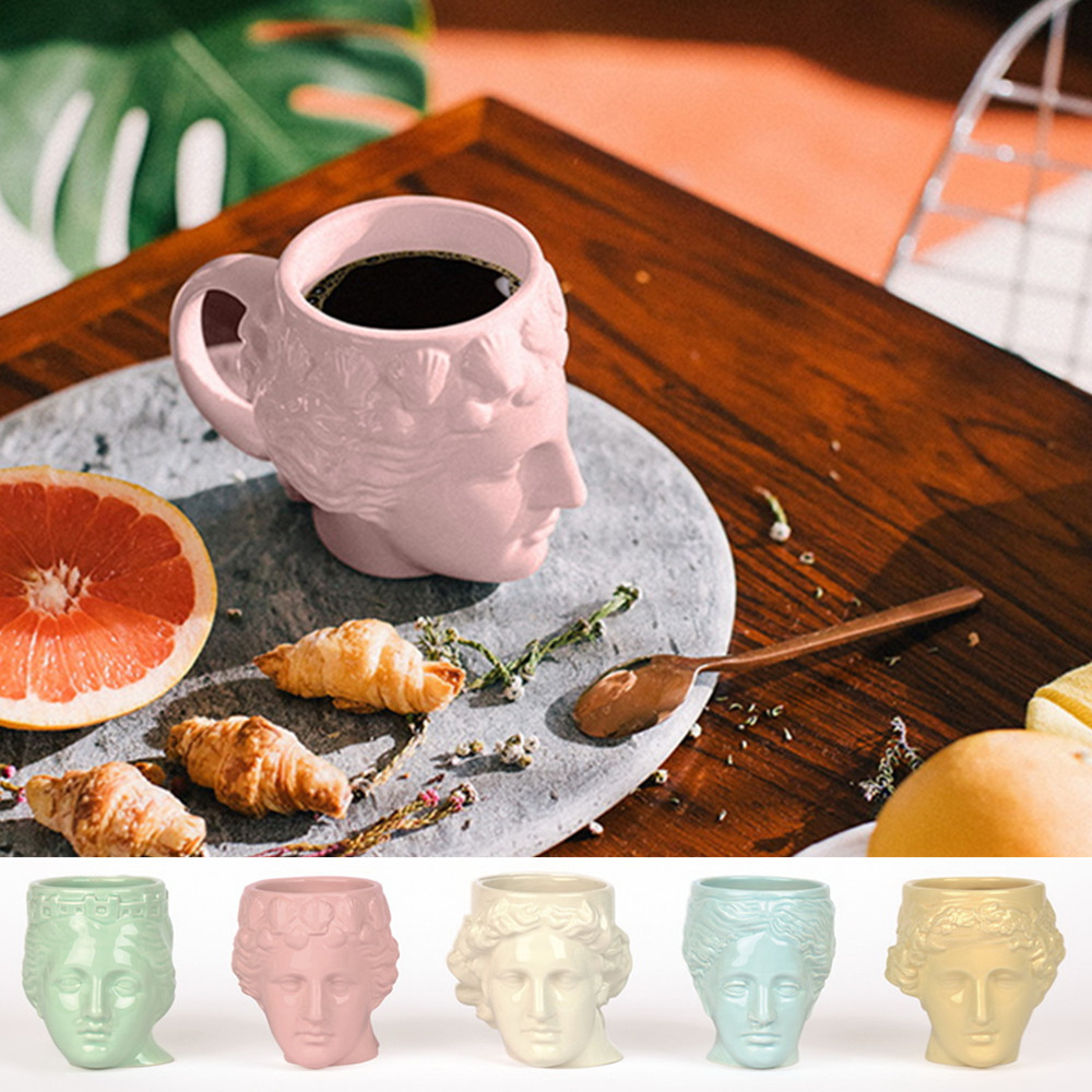 陶瓷西班牙doiy希腊神像马克杯