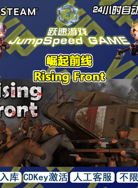 Steam游戏 崛起前线 Rising Front 激活入库 人工客服 售后无忧