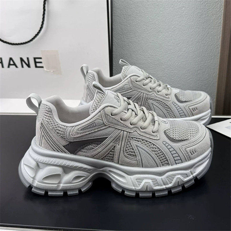 [明星同款]厚底时尚老爹鞋女2026新款早春爆款透气休闲运动鞋增高,女鞋,老爹鞋,淘宝优惠券,粉丝福利购,淘宝优惠卷