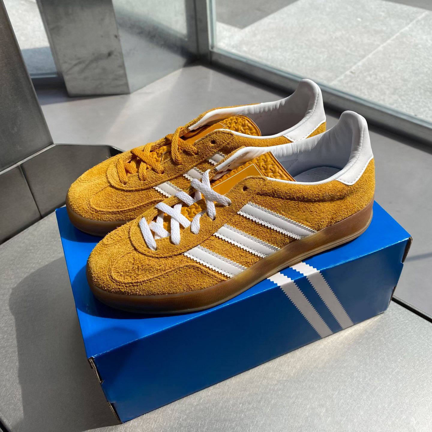 [明星同款]官方正品黄色复古德训鞋男款女情侣百搭休闲运动板鞋真