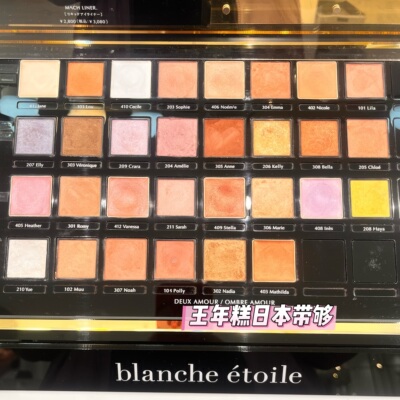 4.17发 日本小众 blanche etoile滨田胜 单色眼影粉眼影膏 多色选