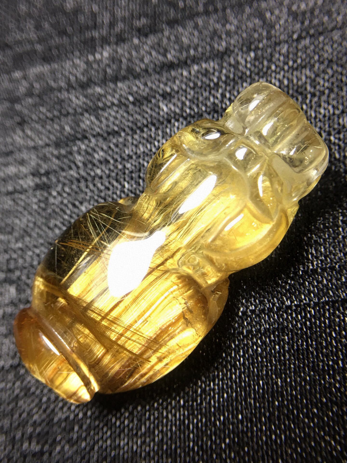 天然金发晶钛晶貔貅板钛猫眼吊坠手链配饰男女款髪晶戒指耳坠手串