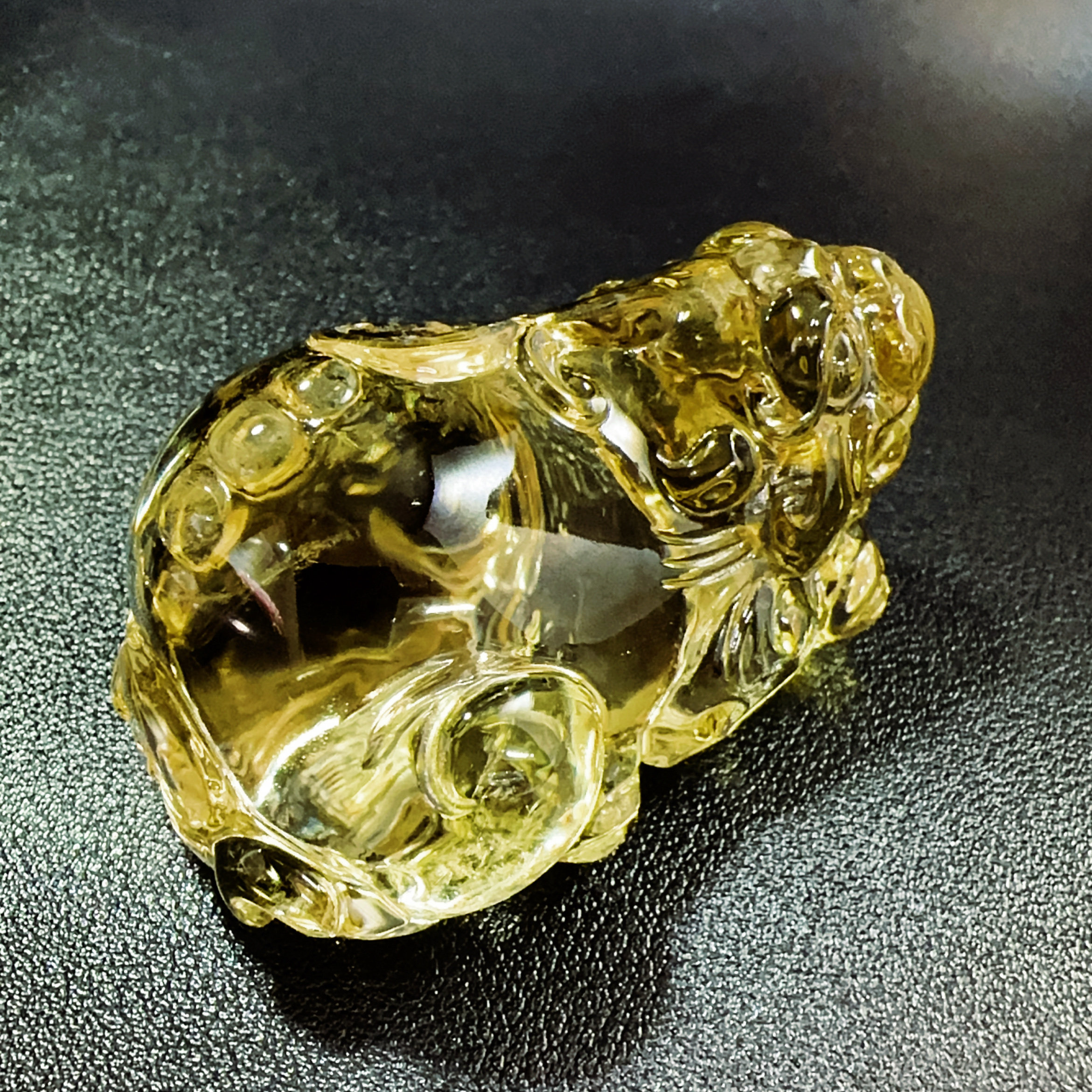 纯天然水晶貔貅摆件黄水晶粉晶茶水晶紫晶雕刻迎财纳福貔貅摆件