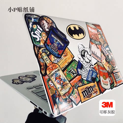 包邮64枚恶搞趣味包装灰胶无痕贴