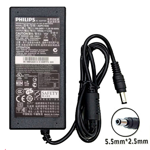 PHILIPS飞利浦19V2.0A电源适配器型号ADPC1936/ADPC1938EX