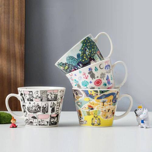日本进口& 芬兰Moomin姆明马克杯咖啡杯北欧陶瓷杯子可爱水杯