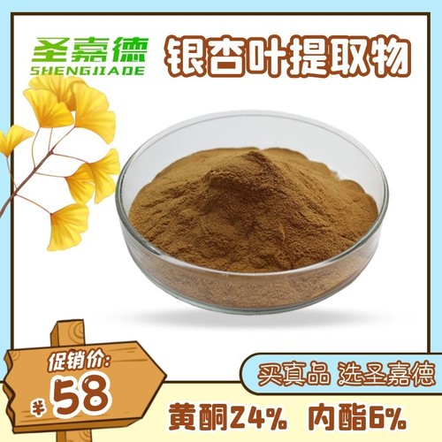 银杏叶粉天然提取物黄铜内酯