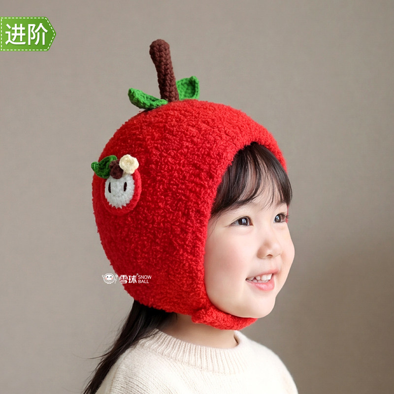 雪球小可爱绒绒果味帽儿童苹果帽diy材料包可爱毛线帽手工编织钩,服饰配件/皮带/帽子/围巾,毛线,淘宝优惠券,粉丝福利购,淘宝优惠卷