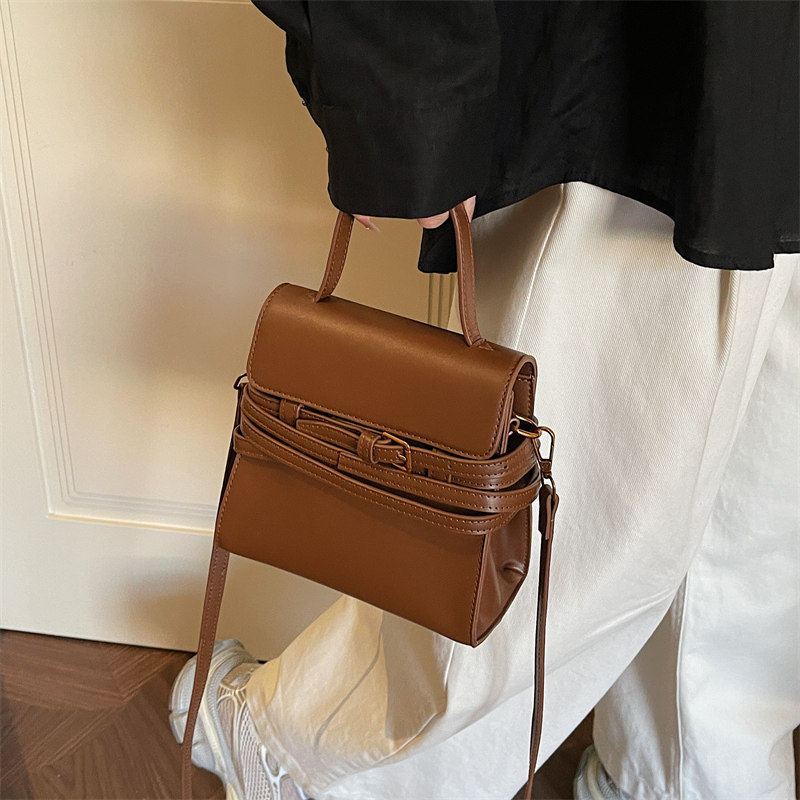 小众设计款绑带手提凯莉包包女2026春新款高级质感通勤单肩斜挎包