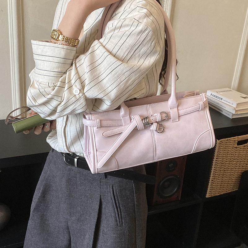 韩版时尚手提小包包女2026春季新款小众洋气单肩通勤包简约腋下包