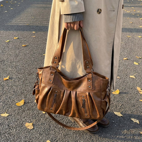 通勤托特包大容量女包包韩国小众单肩斜挎包设计感女包高级感轻奢