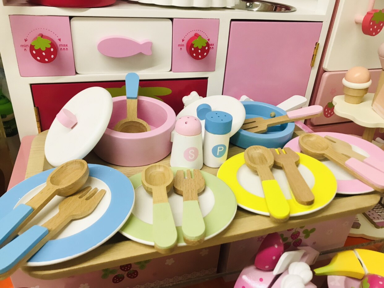 木质过家家玩具 仿真厨房厨具汤过家家玩具