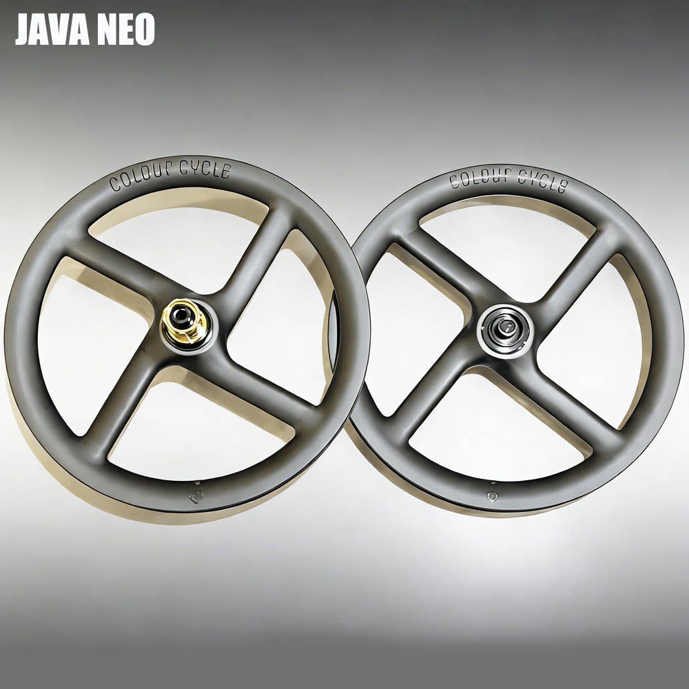 Colour Cycle JAVA neo 佳沃三折叠车改装碳纤四刀桶轴轮组 835g图片