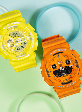casio卡西欧手表男G-SHCOK黄色大黄蜂GA-100A-9A/400/GBD/GBA800