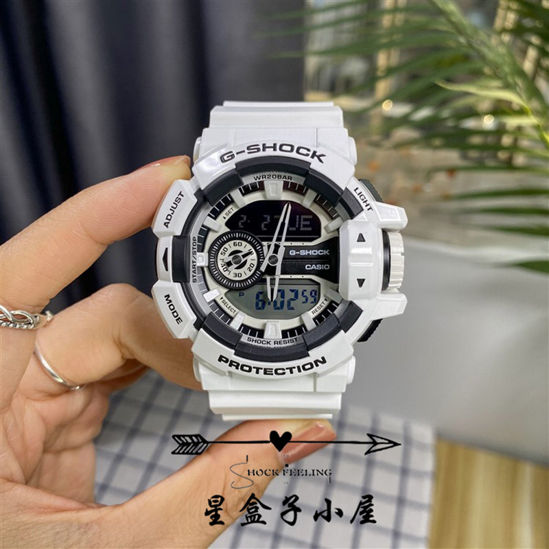 卡西欧g-shock 未来战士星球大战 ga-400-7a/1b 白武士手表男女