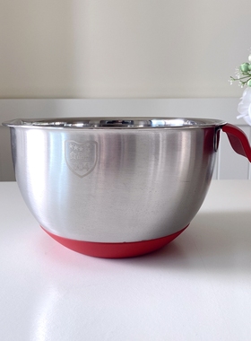 出口单 304不锈钢打蛋盆 加深防溅加厚底防滑 和面盆焙料理搅拌