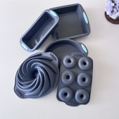 出口 美标硅胶蛋糕模具戚风烘焙工具宝宝辅食蒸糕模具光波炉模具