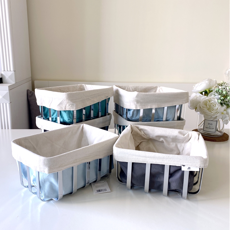 出英国 不锈钢布艺面包收纳篮 食物收纳筐桌面收纳盒,收纳整理,其他收纳篮,淘宝优惠券,粉丝福利购,淘宝优惠卷