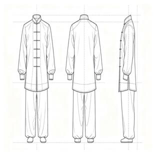 太极拳服装产品设计定制定做恋拳专用
