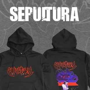 Sepultura巴西埋葬死亡重金属乐队摇滚鞭挞周边秋冬拉链卫衣外套