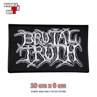 BRUTAL TRUTH死亡金属乐队LOGO刺绣马甲补丁PATCH定制布标布贴