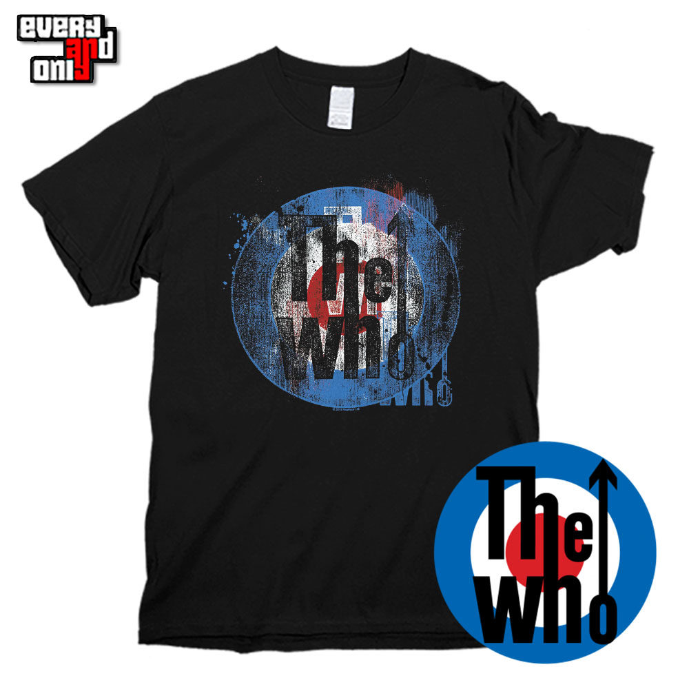 the who英国独立摇滚乐队splashed target英伦谁人美式复古t恤